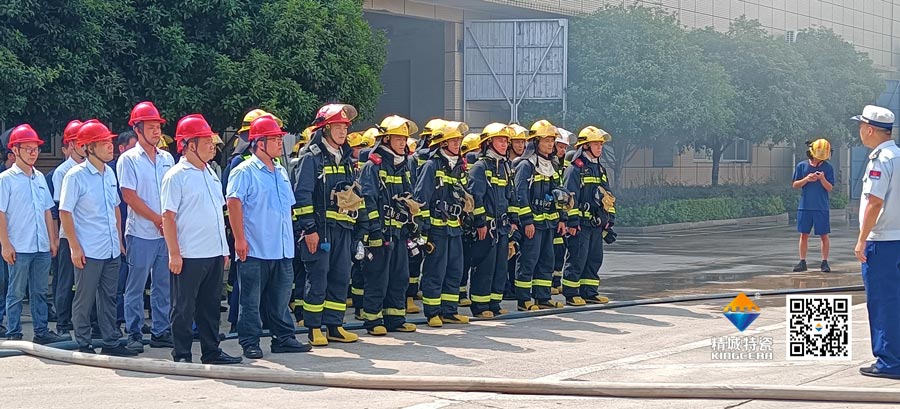 湖南精城特种陶瓷有限公司积极共同消防结合演练，共筑安全出产防线